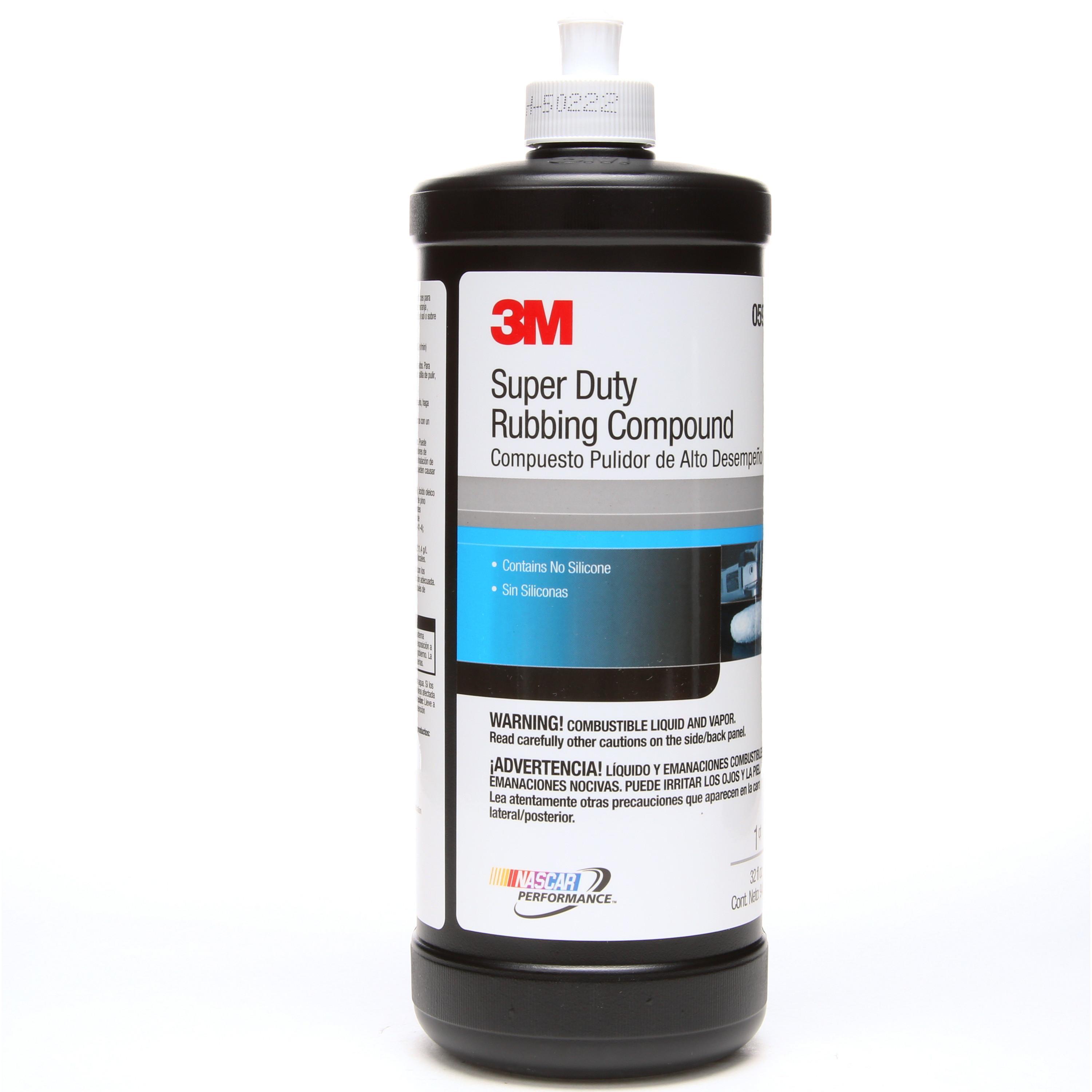 3M 7000045494 Super Duty Rubbing Compound, 1 qt Container Bottle Container, Tan, Ultra Fine Grade, 1000 Grit - Buffing & Polishing Compounds